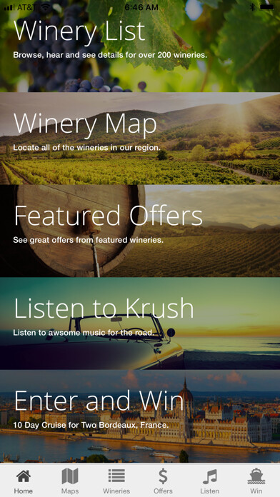 Emulate iPhone app Central Coast Wine using MyAndroid Emulate iPhone app Central Coast Wine using MyAndroid