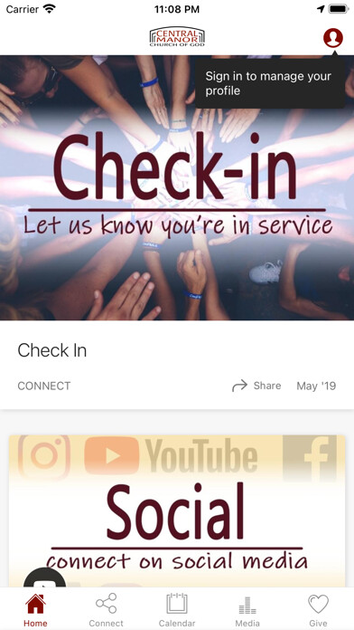 Emulate iPhone app Central Manor Church using MyAndroid Emulate iPhone app Central Manor Church using MyAndroid