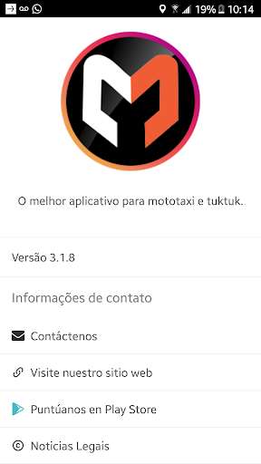 Run android online APK Central Moto Taxi PA-Passageiro from MyAndroid or emulate Central Moto Taxi PA-Passageiro using MyAndroid