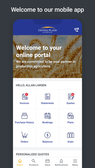 Emulate iPhone app Central Plains Ag using MyAndroid Emulate iPhone app Central Plains Ag using MyAndroid