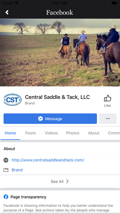 Emulate iPhone app Central Saddle and Tack using MyAndroid