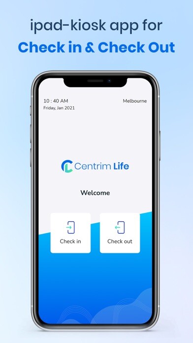 Emulate iPhone app Centrimlife Visitor Management using MyAndroid