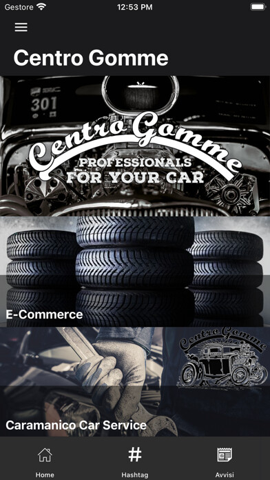 Emulate iPhone app Centro Gomme using MyAndroid