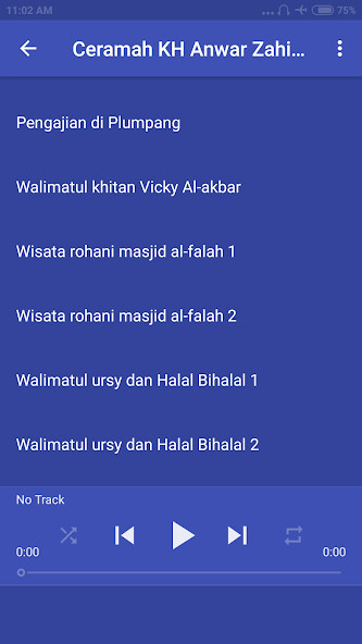 Run android online APK Ceramah KH Anwar Zahid Offline 10 from MyAndroid or emulate Ceramah KH Anwar Zahid Offline 10 using MyAndroid