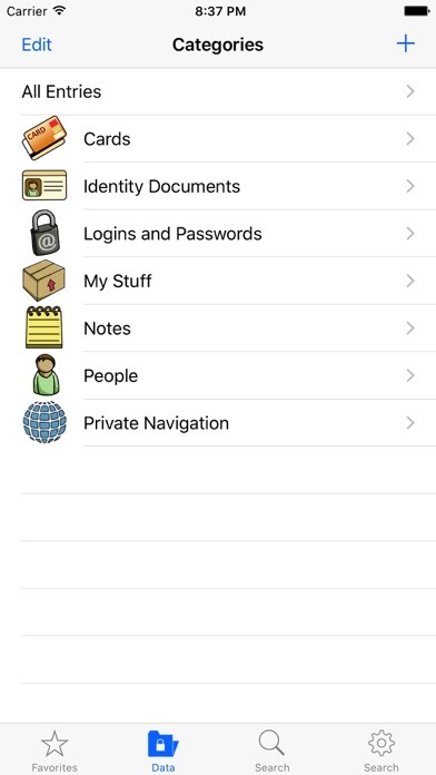 Emulate iPhone app Cerberus Pro: Your Data Safe using MyAndroid