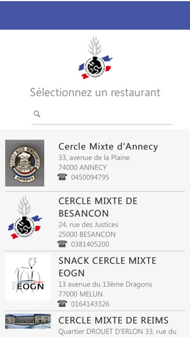 Emulate iPhone app Cercles Mixtes de Gendarmerie using MyAndroid Emulate iPhone app Cercles Mixtes de Gendarmerie using MyAndroid