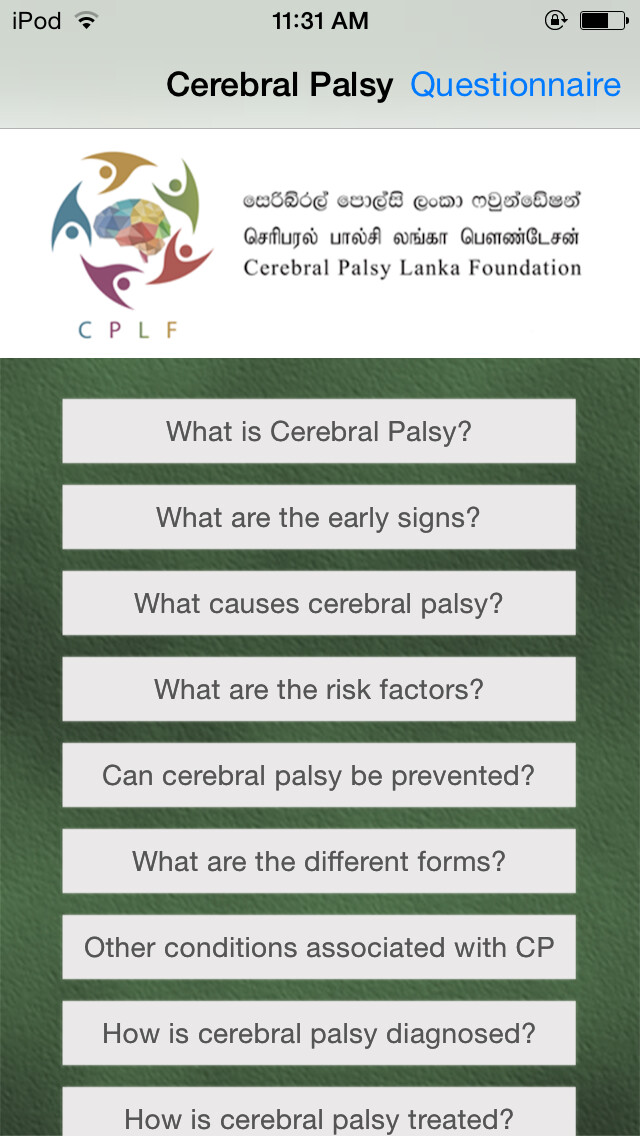 Emulate iPhone app Cerebral Palsy using MyAndroid