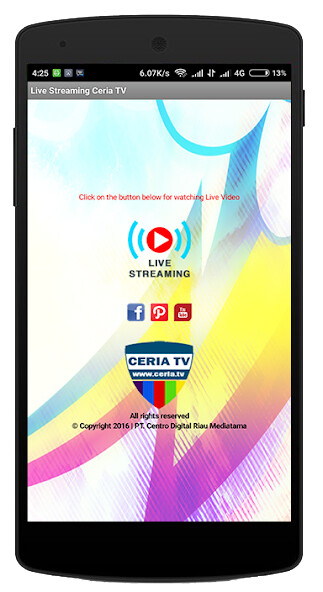 Run android online APK Ceria TV from MyAndroid or emulate Ceria TV using MyAndroid