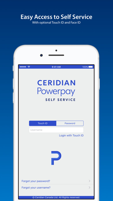 Emulate iPhone app Ceridian Powerpay Self Service using MyAndroid