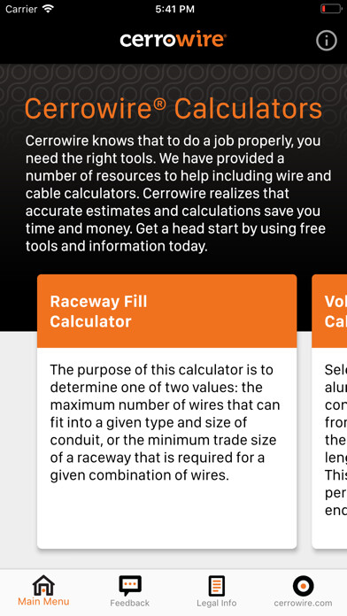 Run android online APK Cerrowire Calculators from MyAndroid or emulate Cerrowire Calculators using MyAndroid