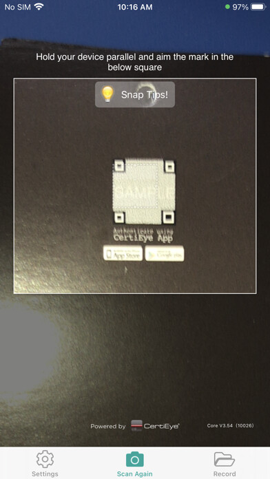 Emulate iPhone app CertiEye using MyAndroid Emulate iPhone app CertiEye using MyAndroid