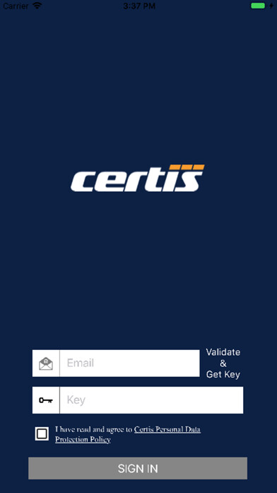 Emulate iPhone app Certis Guest Pre-Registration using MyAndroid