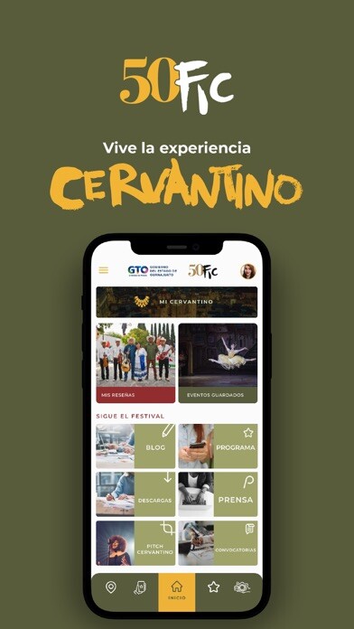 Emulate iPhone app Cervantino using MyAndroid