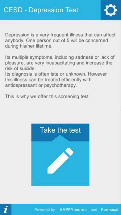Emulate iPhone app CESD - Depression Test using MyAndroid Emulate iPhone app CESD - Depression Test using MyAndroid