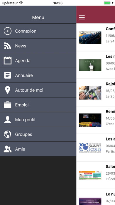 Emulate iPhone app CESI Alumni using MyAndroid