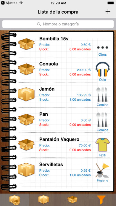 Emulate iPhone app Cesta (Lista de la compra) using MyAndroid Emulate iPhone app Cesta (Lista de la compra) using MyAndroid