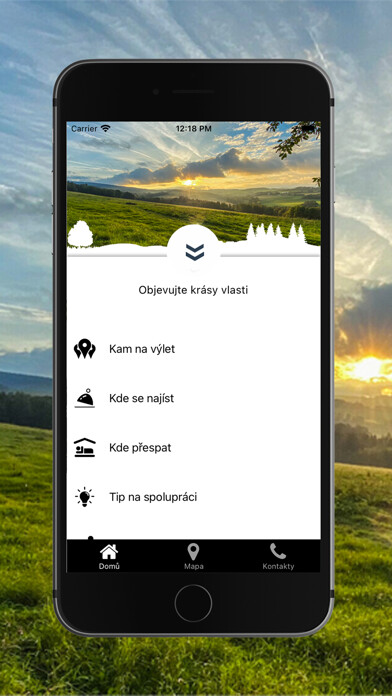 Emulate iPhone app Cestuj Českem using MyAndroid