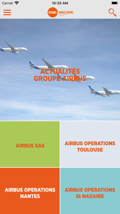 Emulate iPhone app CFDT AIRBUS AVIONS using MyAndroid Emulate iPhone app CFDT AIRBUS AVIONS using MyAndroid