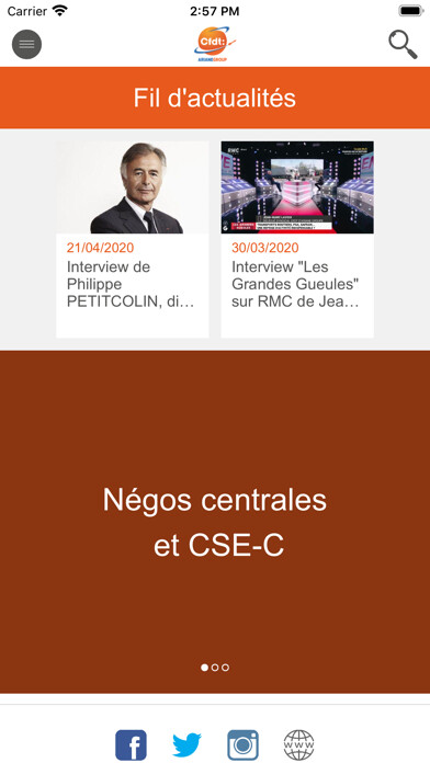 Emulate iPhone app CFDT ARIANEGROUP using MyAndroid Emulate iPhone app CFDT ARIANEGROUP using MyAndroid