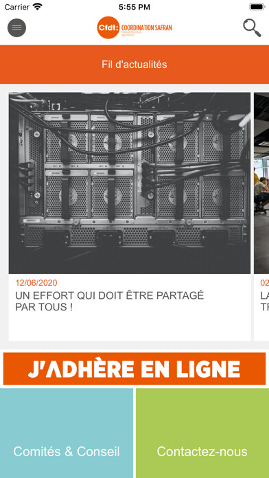 Emulate iPhone app CFDT Safran using MyAndroid