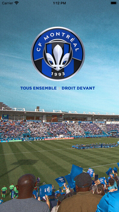 Emulate iPhone app CF Montréal using MyAndroid