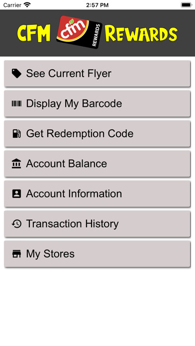 Emulate iPhone app CFM Rewards using MyAndroid