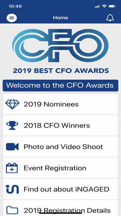 Emulate iPhone app CFO Awards using MyAndroid Emulate iPhone app CFO Awards using MyAndroid