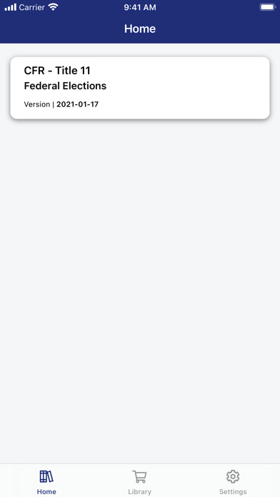 Emulate iPhone app CFR 11 - Federal Elections using MyAndroid