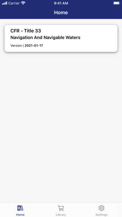 Emulate iPhone app CFR 33 by PocketLaw using MyAndroid