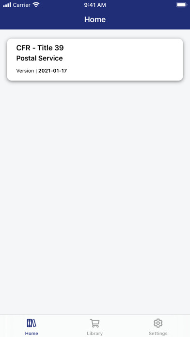 Emulate iPhone app CFR 39 - Postal Service using MyAndroid