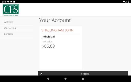 Run android online APK CFS Application from MyAndroid or emulate CFS Application using MyAndroid