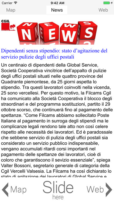 Emulate iPhone app CGIL News using MyAndroid Emulate iPhone app CGIL News using MyAndroid