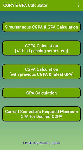 Run android online APK CGPA & GPA Calculator from MyAndroid or emulate CGPA & GPA Calculator using MyAndroid