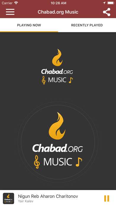 Emulate iPhone app Chabad.org Music using MyAndroid Emulate iPhone app Chabad.org Music using MyAndroid