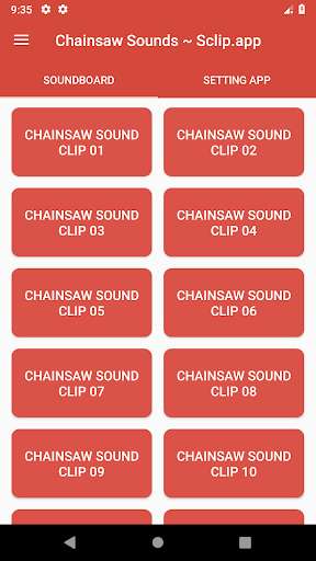 Run android online APK Chainsaw Sounds ~ Sclip.app from MyAndroid or emulate Chainsaw Sounds ~ Sclip.app using MyAndroid