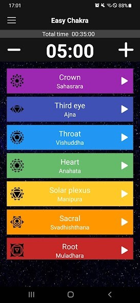 Run android online APK Chakra Healing Sounds from MyAndroid or emulate Chakra Healing Sounds using MyAndroid