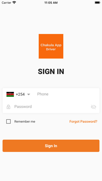 Emulate iPhone app Chakula Delivery using MyAndroid Emulate iPhone app Chakula Delivery using MyAndroid