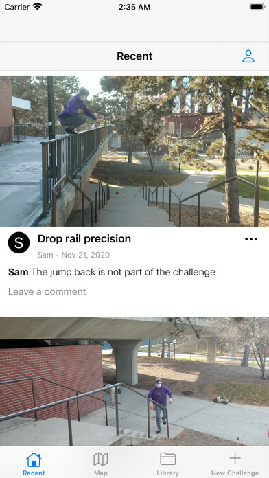 Emulate iPhone app Challenger - Local Challenges using MyAndroid