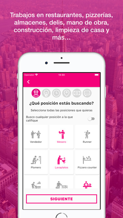 Emulate iPhone app ChambApp: Jobs Search New York using MyAndroid