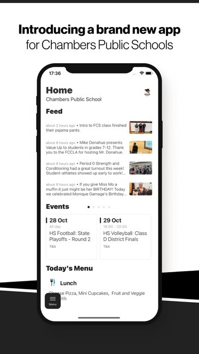 Emulate iPhone app Chambers Public Schools, NE using MyAndroid
