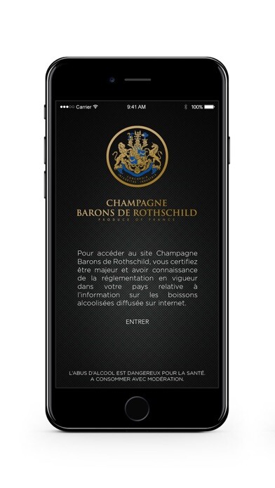 Emulate iPhone app Champagne Barons de Rothschild using MyAndroid Emulate iPhone app Champagne Barons de Rothschild using MyAndroid