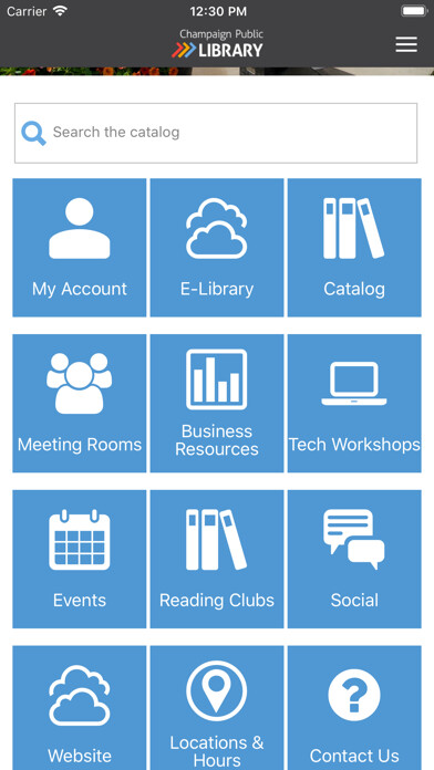 Emulate iPhone app Champaign Public Library App using MyAndroid
