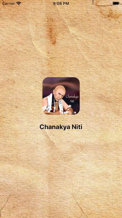 Emulate iPhone app Chanakya Niti - Complete Quote using MyAndroid