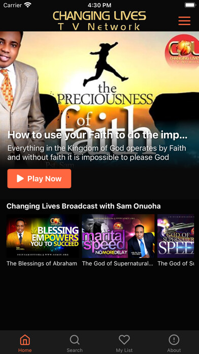 Emulate iPhone app Changing Lives TV using MyAndroid Emulate iPhone app Changing Lives TV using MyAndroid
