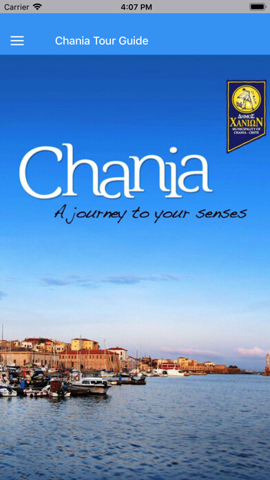 Emulate iPhone app Chania Tour Guide using MyAndroid
