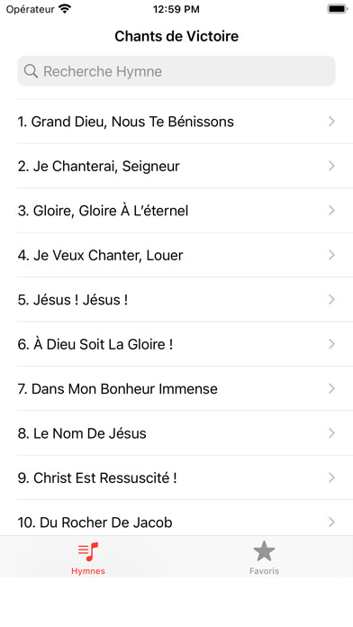 Emulate iPhone app Chants de Victoire using MyAndroid Emulate iPhone app Chants de Victoire using MyAndroid