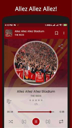 Run android online APK Chants for Liverpool  -  Singing for Liverpool from MyAndroid or emulate Chants for Liverpool  -  Singing for Liverpool using MyAndroid