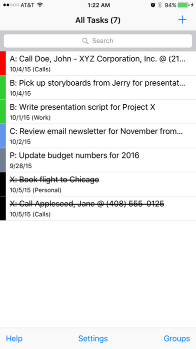 Emulate iPhone app ChaosTasks using MyAndroid