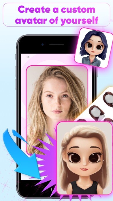 Emulate iPhone app Character And Avatar Maker using MyAndroid