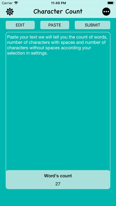 Emulate iPhone app Character Count using MyAndroid Emulate iPhone app Character Count using MyAndroid